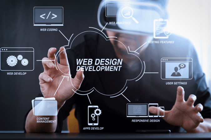 developing programming coding technologies with website design virtual diagram 1