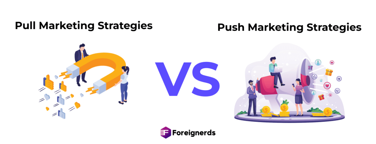 The Distinction Between Push and Pull Marketing Strategies