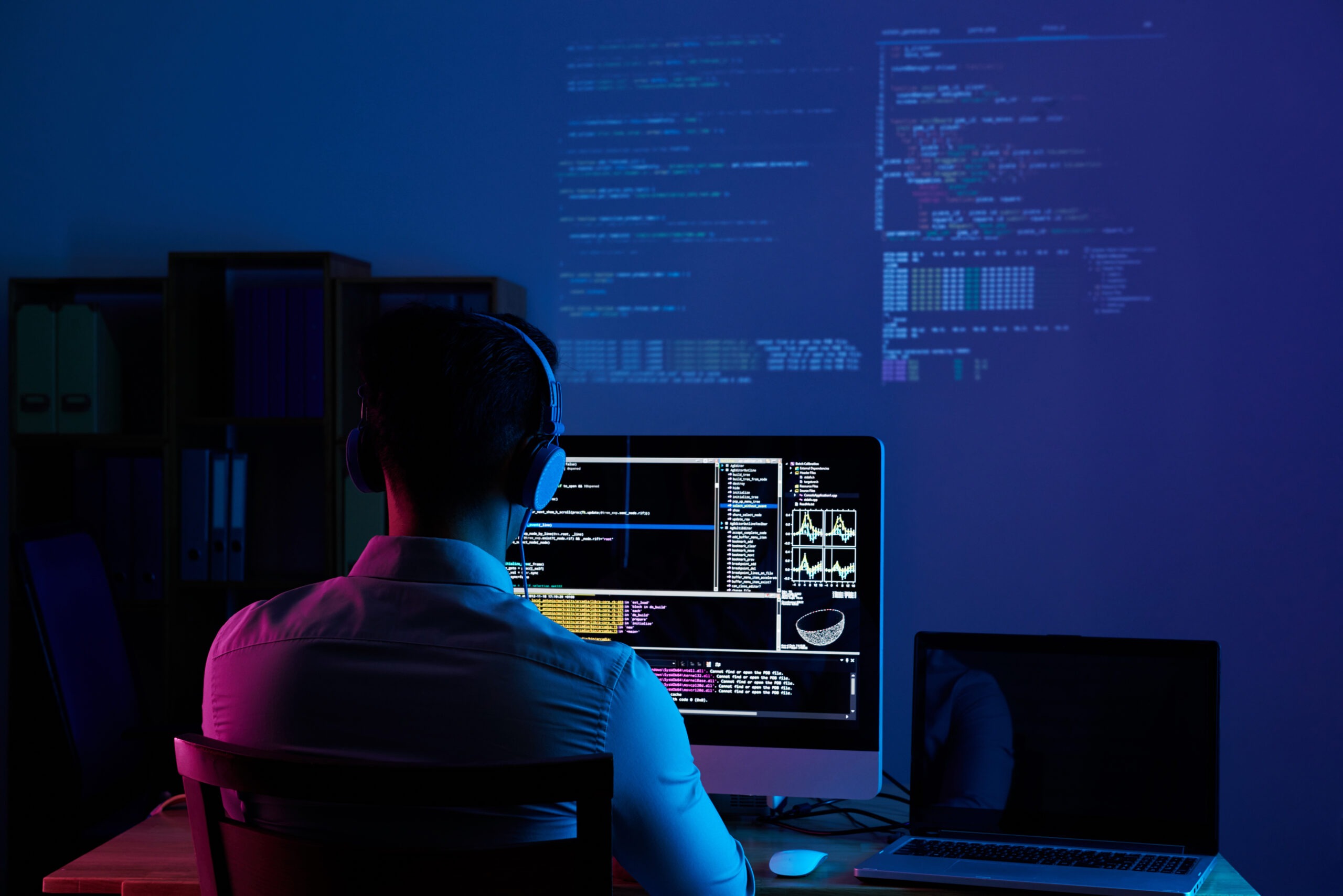 rear view programmer working all night long scaled